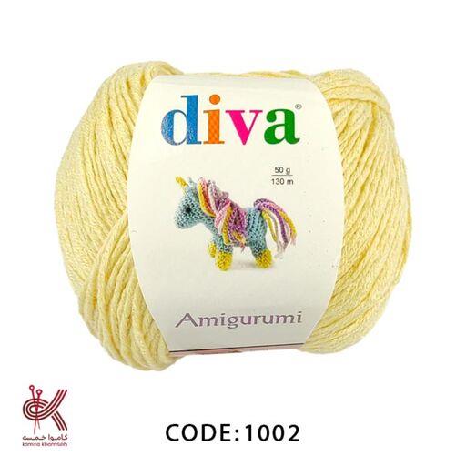 کاموا کتان آمیگورومی ترک لیمویی 1002  بدون پرز مناسب عروسک بافی